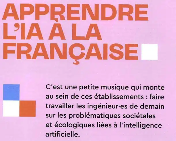 Apprendre l'IA à la française