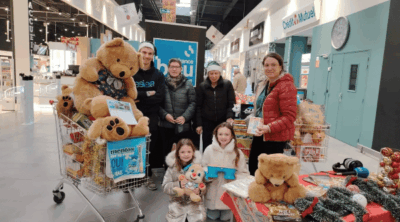 Récolte secours populaire de la Mayenne organisé par les étudiants de l'ESIEA Laval
