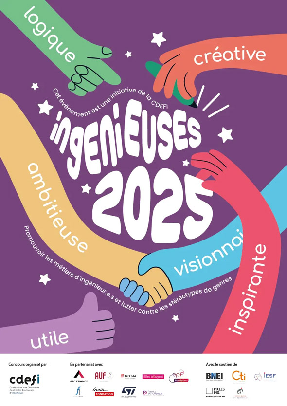 Ingénieuses 2025 affiche ESIEA Site web