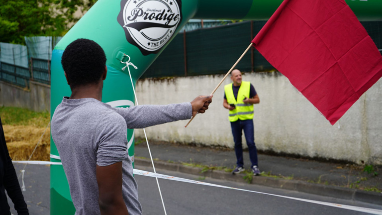 Arrivée de la course lors de la recup 2025