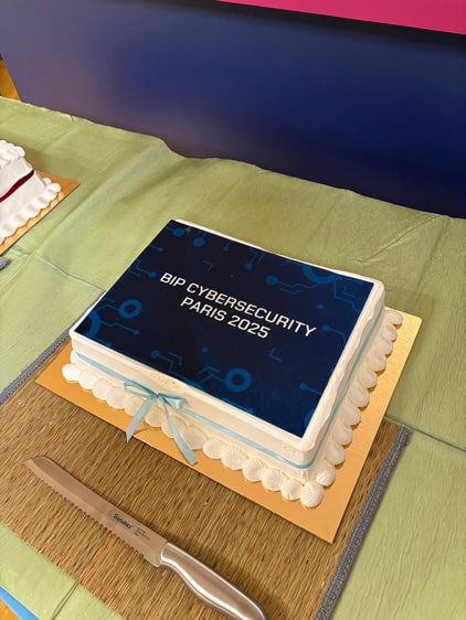 Gateau du Blended Intensive Program en cybersécurité de l’ESIEA