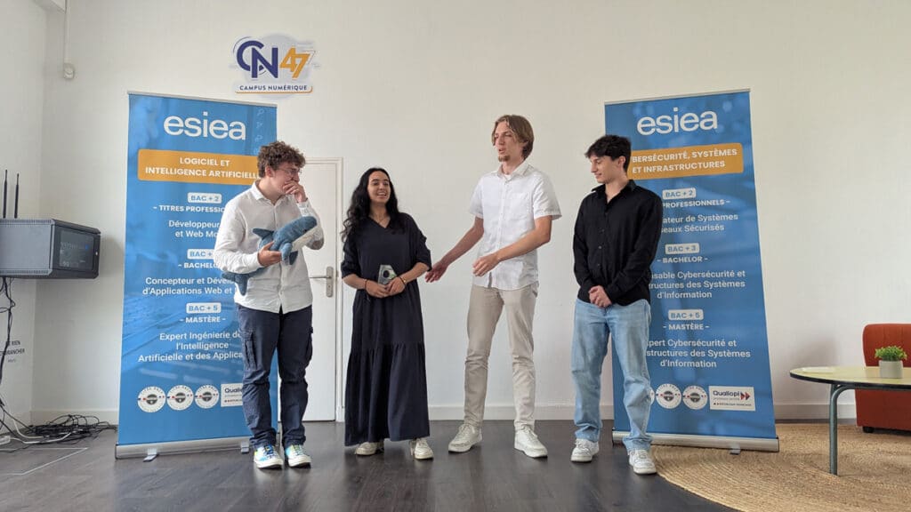 L'équipe Netshark lors du Techday de l'ESIEA Agen en Juillet 2025