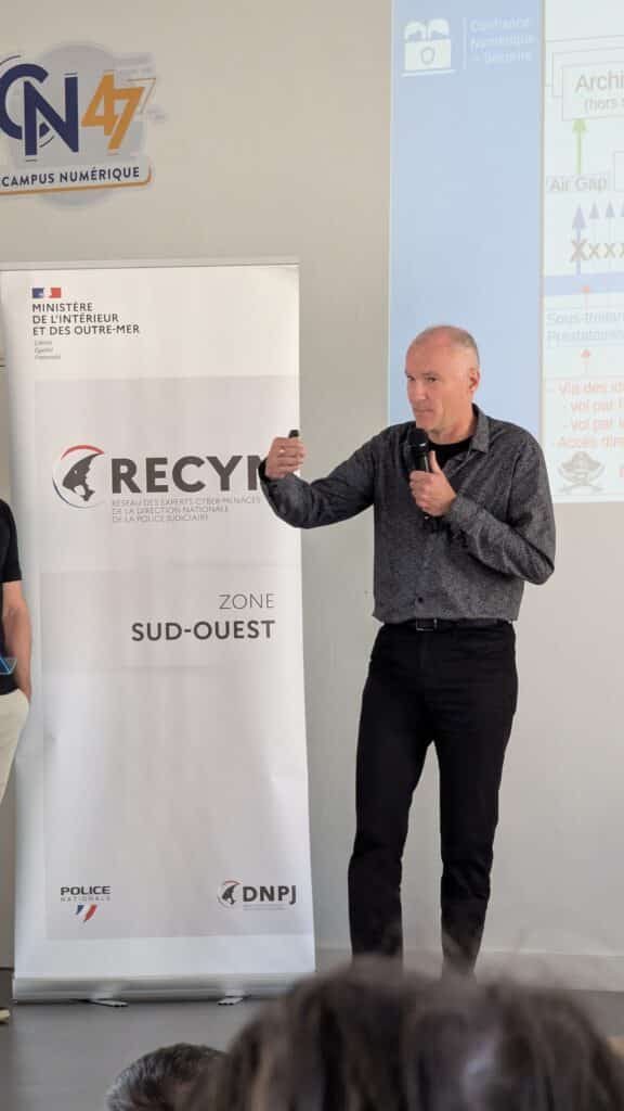 Richard Rey, en conférence lors du Garonn'hack 2025