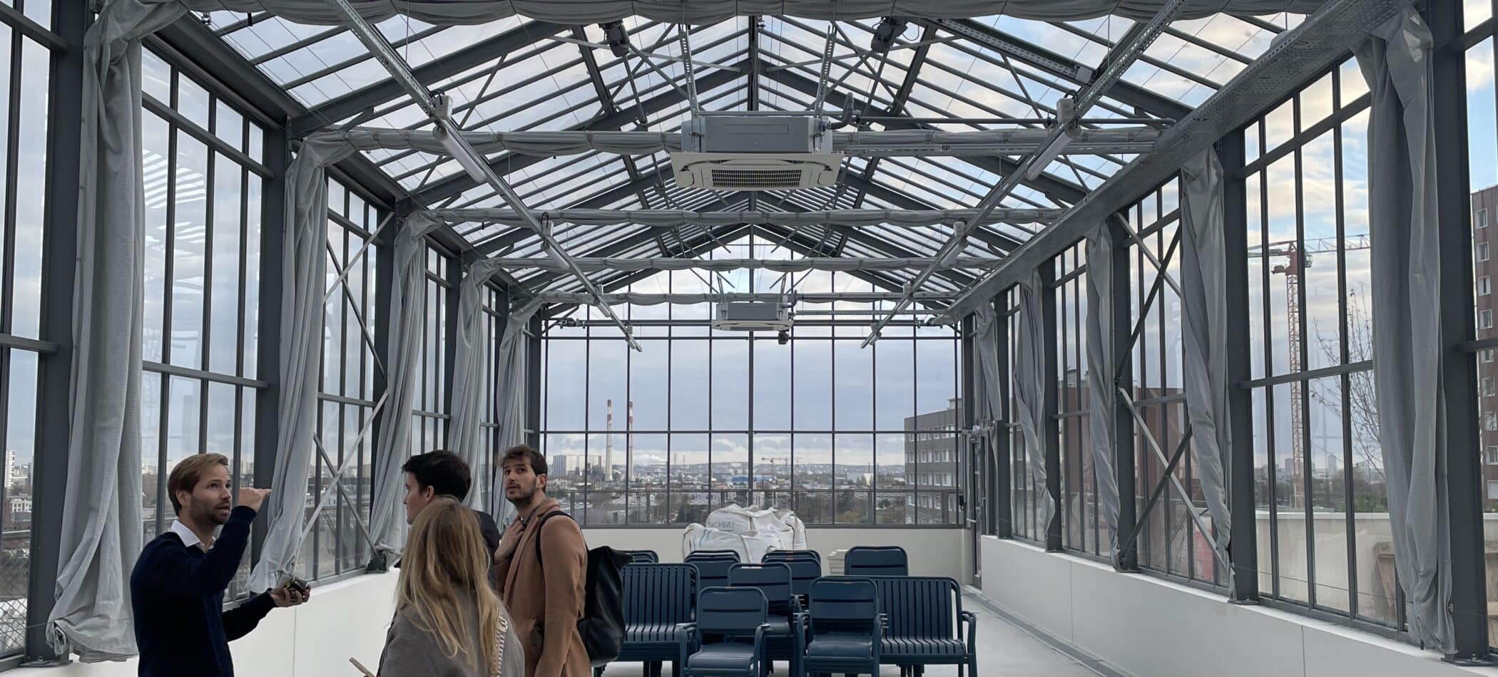 Serre sur le toit de l'ESIEA Ivry-sur-Seine 2025