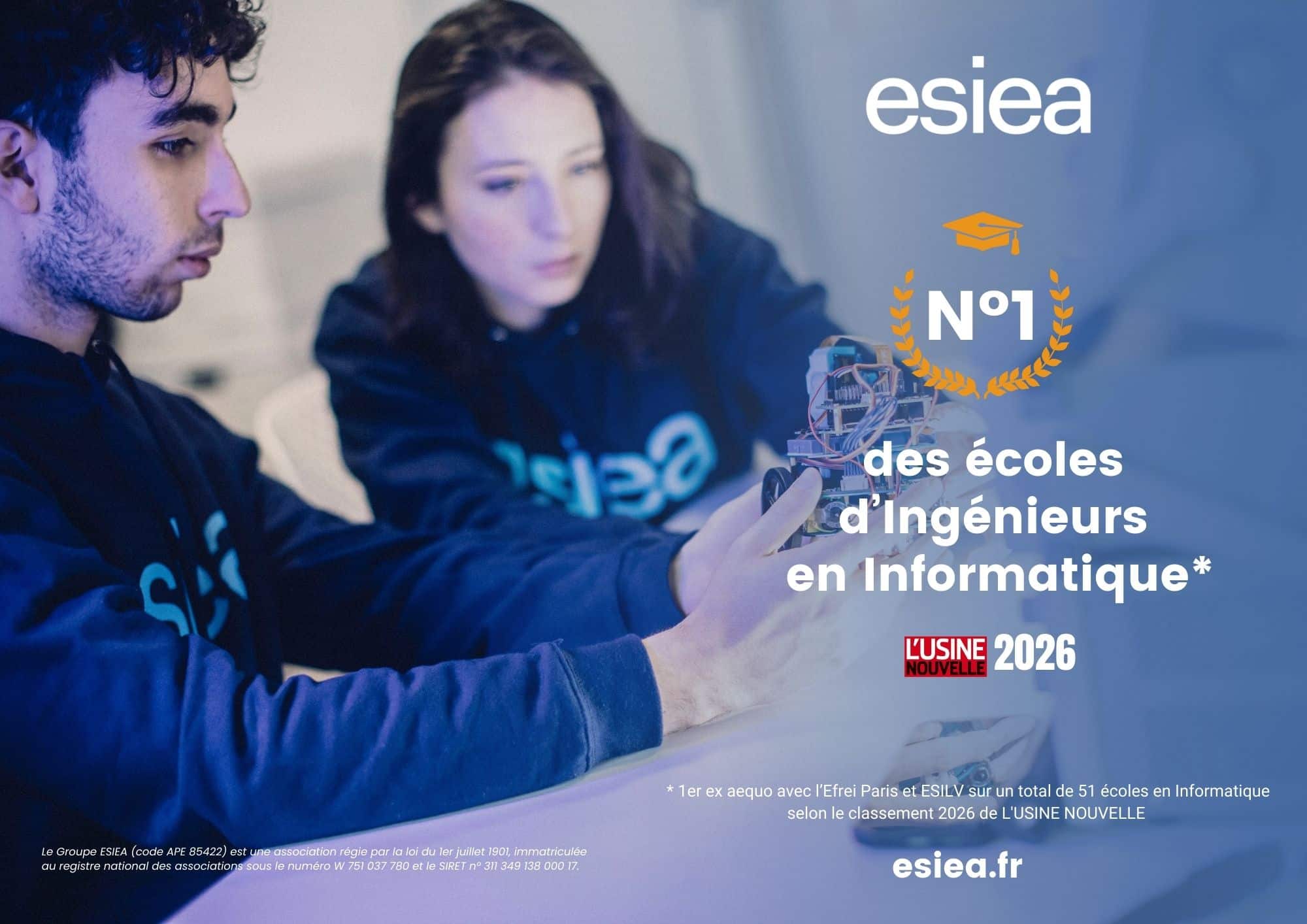 L’ESIEA classée N°1 ex æquo des écoles d’ingénieurs en informatique en 2026 
