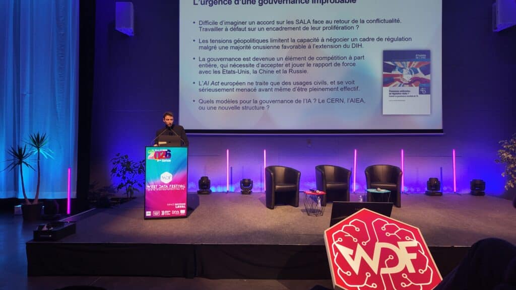 Benjamin Pajot, chercheur, pour la conférence Intelligence artificielle, au cœur de la conflictualité au west data festival 2026 à Laval 