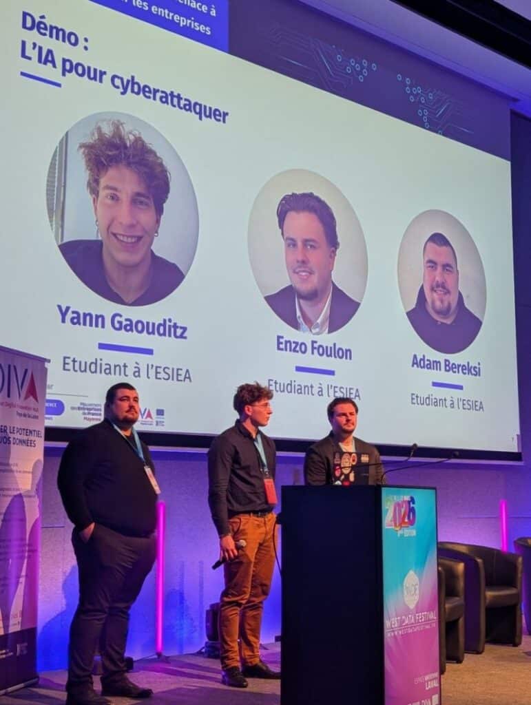Etudiants de l'ESIEA Laval au west data festival 2026