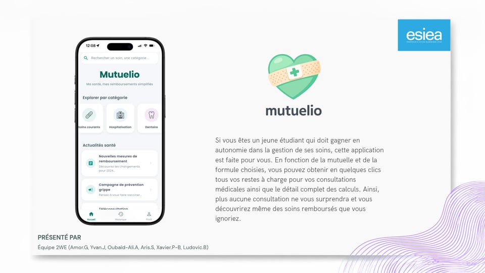 Projet étudiant mutuelio ESIEA
