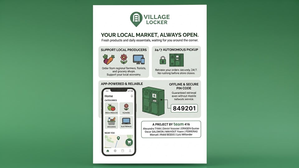 Projet étudiant Village Locker