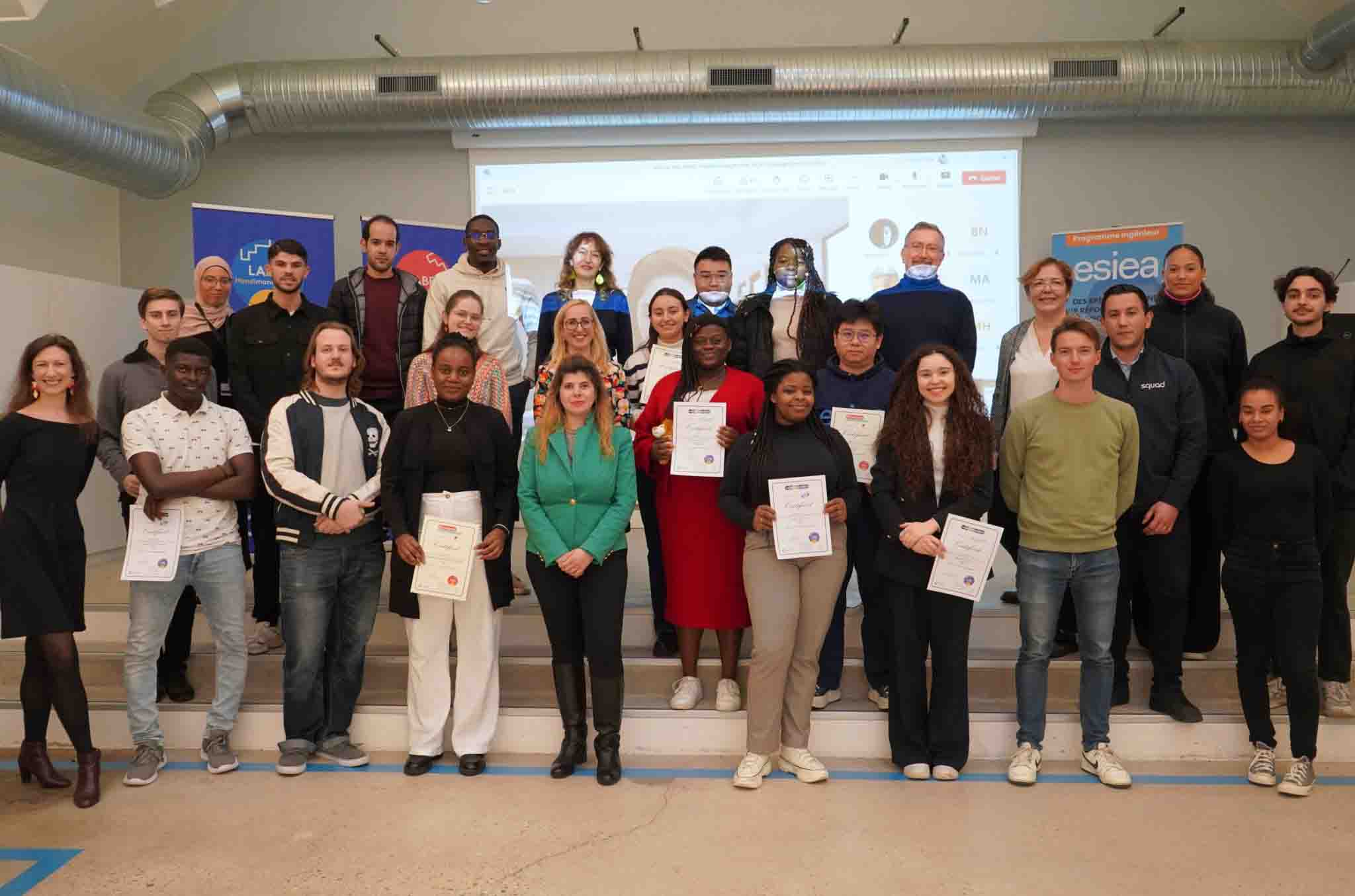 Remise des labels Handimanagement et HF Management aux étudiants ESIEA