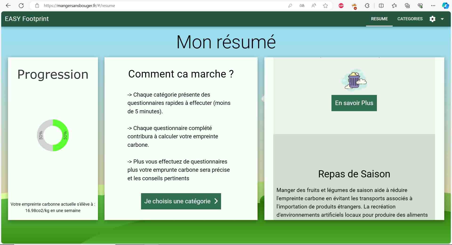 Easy Footprint : Calculer son empreinte carbone facilement !