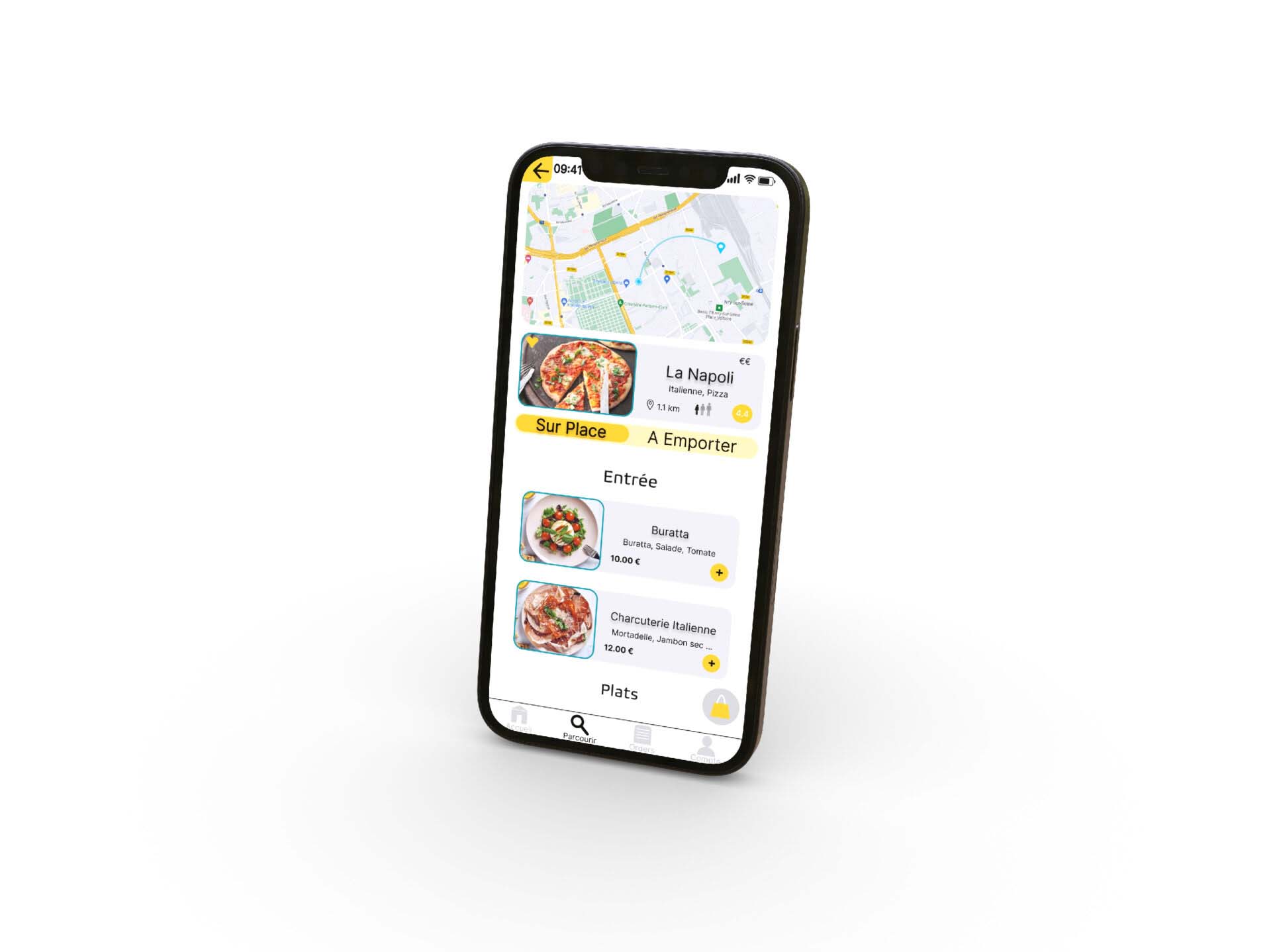 BonApp' sur mobile