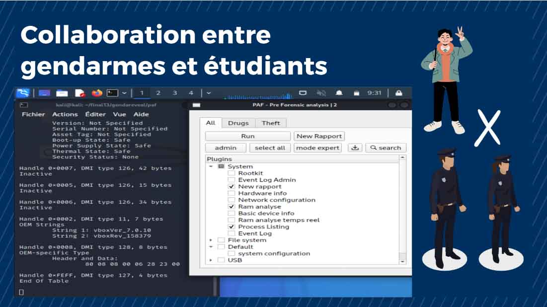 Gendareveal – Projet Cybersécurité en collaboration entre gendarmes et étudiants