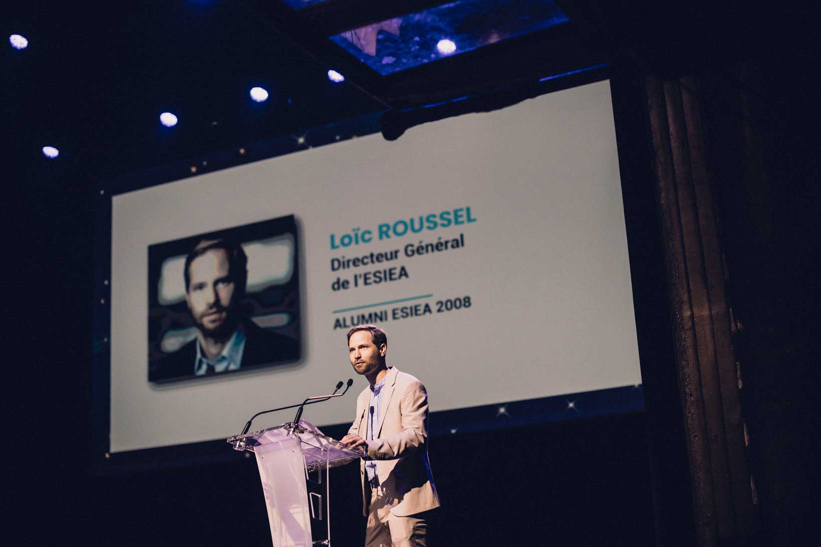 Loïc Roussel lors de la remise de diplôme de l'ESIEA
