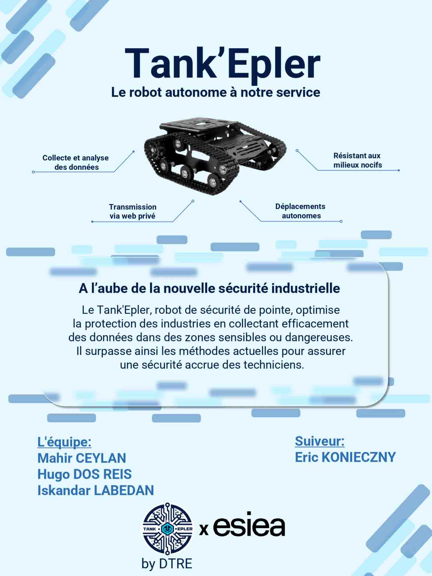 Projet étudiant Tank'Epler lors du Techday