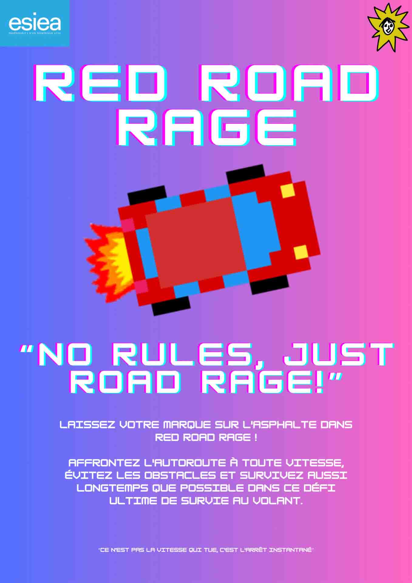 Projet étudiant Red road rage lors du Techday