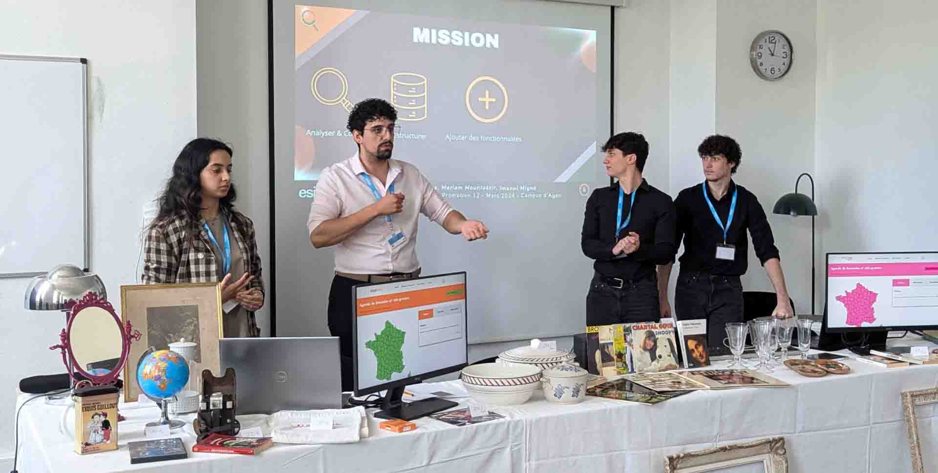 L'équipe Restore Query en présentation lors du Techday d'Agen