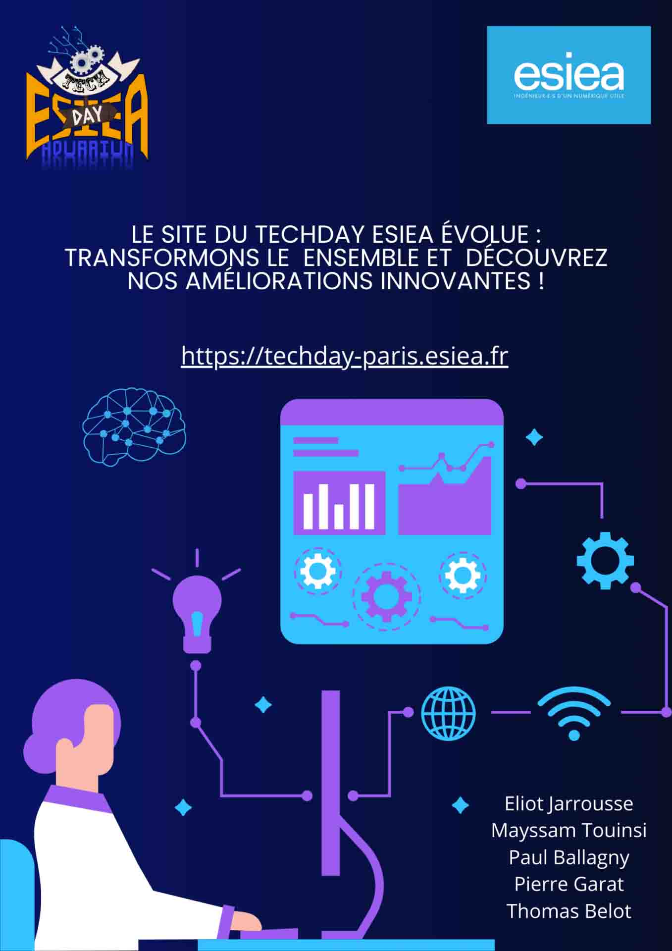 Affiche Techday aquarium ingénieur