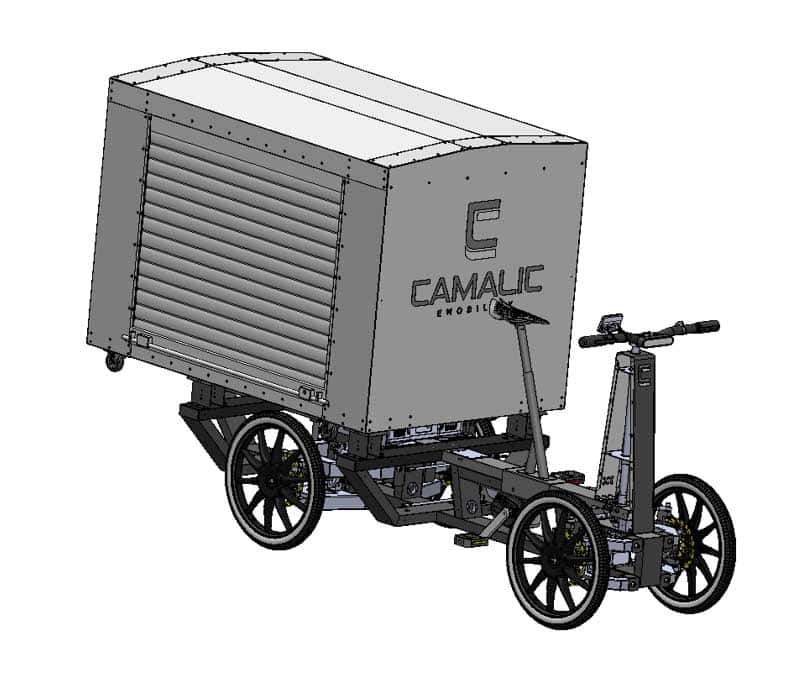 Le vélo cargo Camalic développé grâce aux étudiants de l’ESIEA et de l’ESTACA pour la société Aribell