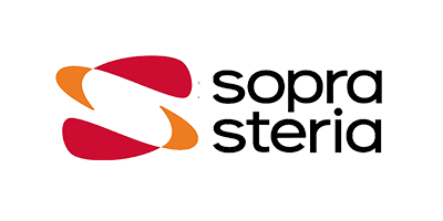 Logo de Sopra Steria participant au forum apprentissage en ligne de l'ESIEA